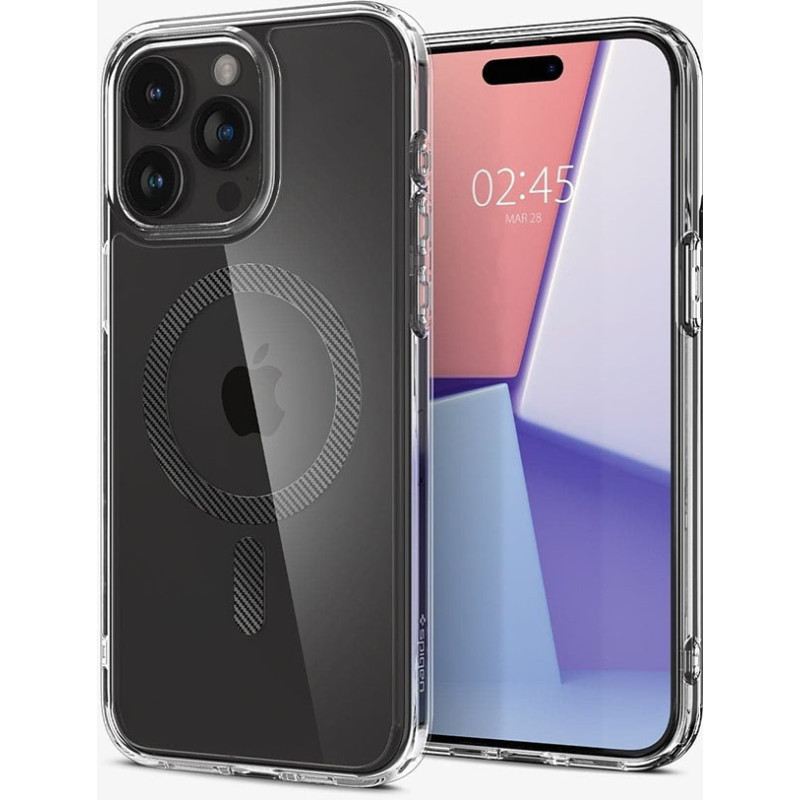 Чохол Spigen для iPhone 15 Pro Ultra Hybrid MagFit, Carbon Fiber