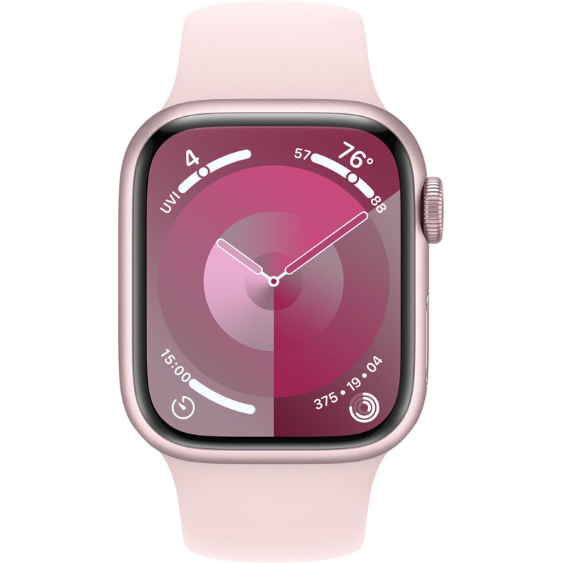Смартгодинник Apple Watch Series 9 GPS 41mm Pink Aluminium Case with Light Pink Sport Band – S/M